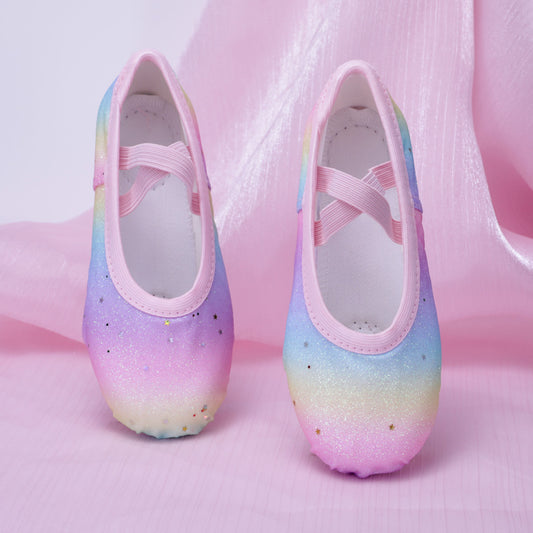 Ballet dance shoes, kid's dance shoes, girls' anti-slip practice shoes, baby professional soft-soled performance shoes