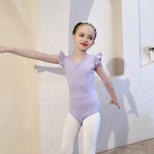 Girl Ballet Leotards-Kids Sleeveless Dance Costume - Ballet Jumpsuit