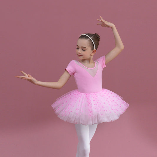 Ballet Princess dress 100% cotton sweat-absorbing kids Detachable Tutu Dance Costume Girls Ballet Gauze Dress