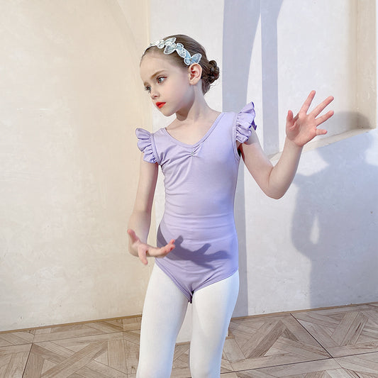 Girl Ballet Leotards-Kids Sleeveless Dance Costume - Ballet Jumpsuit