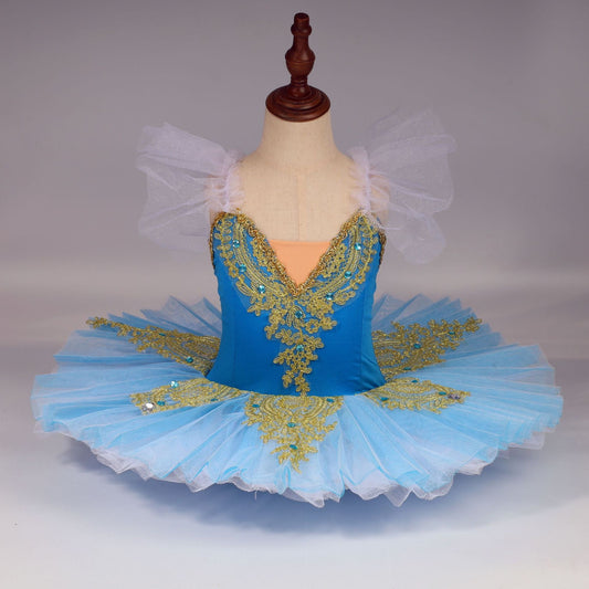 Little Swan TUTU dress - Strapless dance dress for professional ballet TUTU stage performance costume puff-sheer Dress