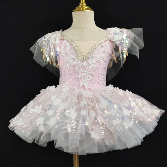 Little girl swan dress ballet dress children's dance dress TUTU dress Professional performance costumes