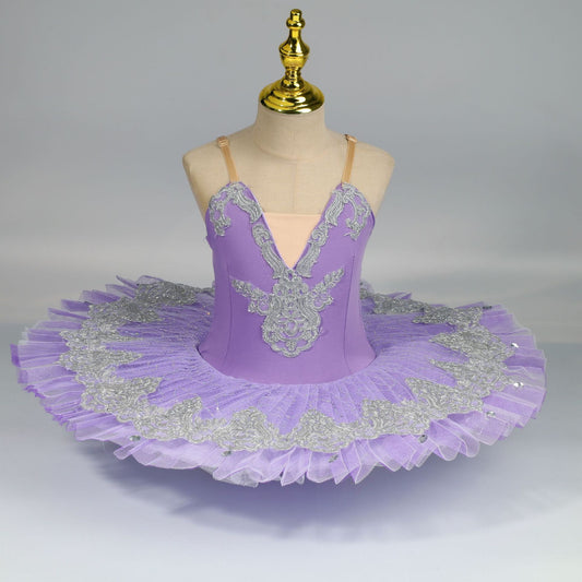 Purple Ballet tutu dress for girls blue Netting fabric Princess dress Swan Dance Performance Costume Performance dance dress