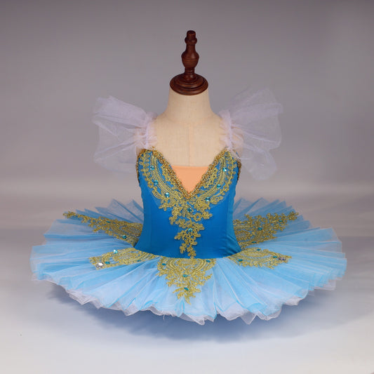 Professional ballet dress Little Swan Tutu chiffon dress Hard net chiffon dance dress Children's performance outfit