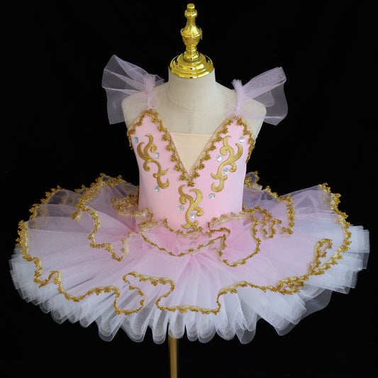 Ballet dance skirt, children's professional performance dress, puff skirt, tutu dress, little swan dance costume