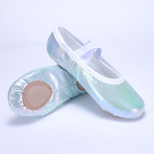 Wear-resistant PU children's dance shoes, girls' anti-slip ballet shoes, soft-bottomed princess cat-claw shoes