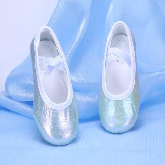 Wear-resistant PU children's dance shoes, girls' anti-slip ballet shoes, soft-bottomed princess cat-claw shoes