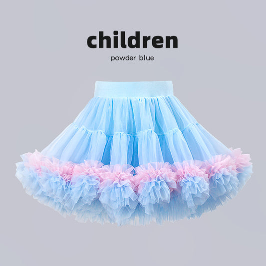 TUTU skirt, short skirt, cake skirt, dance skirt Toddler/Little Girl/Big Girl birthday skirt