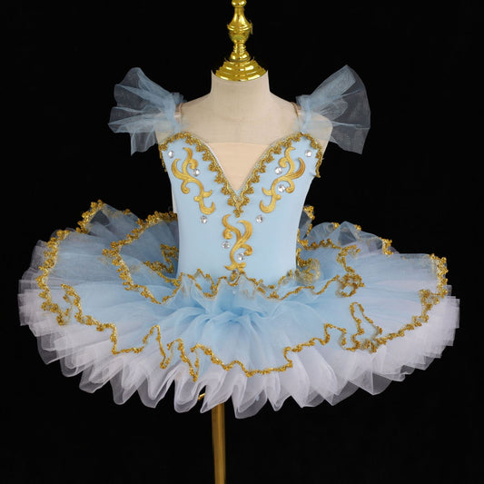 Ballet dress Little Swan performance outfit Dance costume Puffy tulle TUTU skirt Girls' infant stage performance clothing