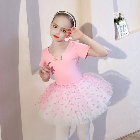 Girl Ballet Leotards with Skirt Toddler Detachable Tutu Dance Costume Ballerina Outfit Princess Swan Artistic Skate