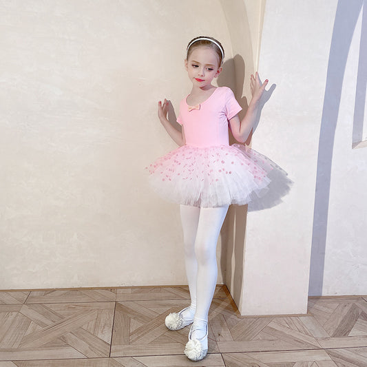 Girl Ballet Leotards with Skirt Toddler Detachable Tutu Dance Costume Ballerina Outfit Princess Swan Artistic Skate