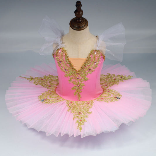 Little Swan TUTU dress - Strapless dance dress for professional ballet TUTU stage performance costume puff-sheer Dress