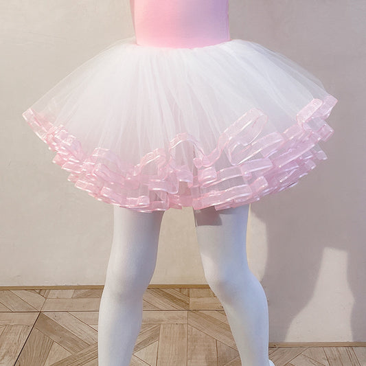 Girls Ballet Leotards with Gauze Skirt Separate sets Detachable Tutu Dance Costume kids Ballet Princess  Dress