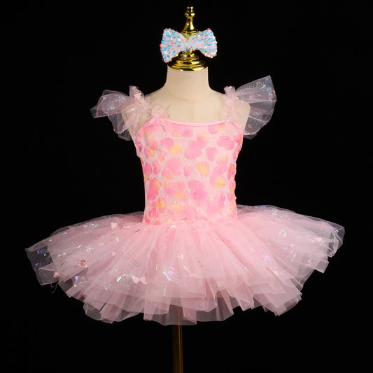 Ballet tutu dress for girls Swan Dance Performance Costume Performance dance dress for children Netting fabric Princess dress