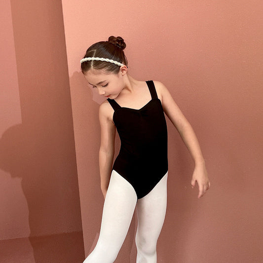 Girl black Ballet Leotards cotton Sling kids Performance Costume Princess Little Swan Artistic Skate wears Dance Costume