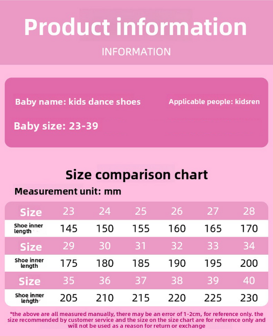 Pink children's dance shoes, girls' flower-patterned dancing shoes, cute cat-claw shoes for stage performances